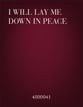 I Will Lay Me Down in Peace SATB choral sheet music cover